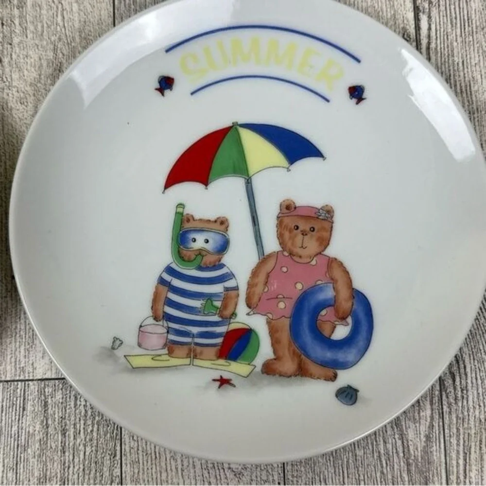 Lot Of 4 Four Seasons Bear Family 6.5